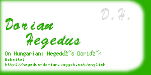 dorian hegedus business card